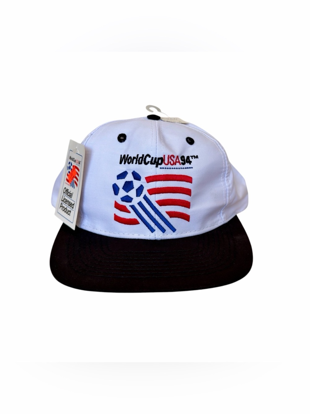 World Cup USA Vintage Snap Back Hat BRAND NEW Tags RARE Color Way Black Brim